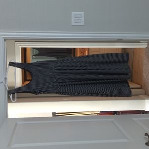 Black and white stripe dress